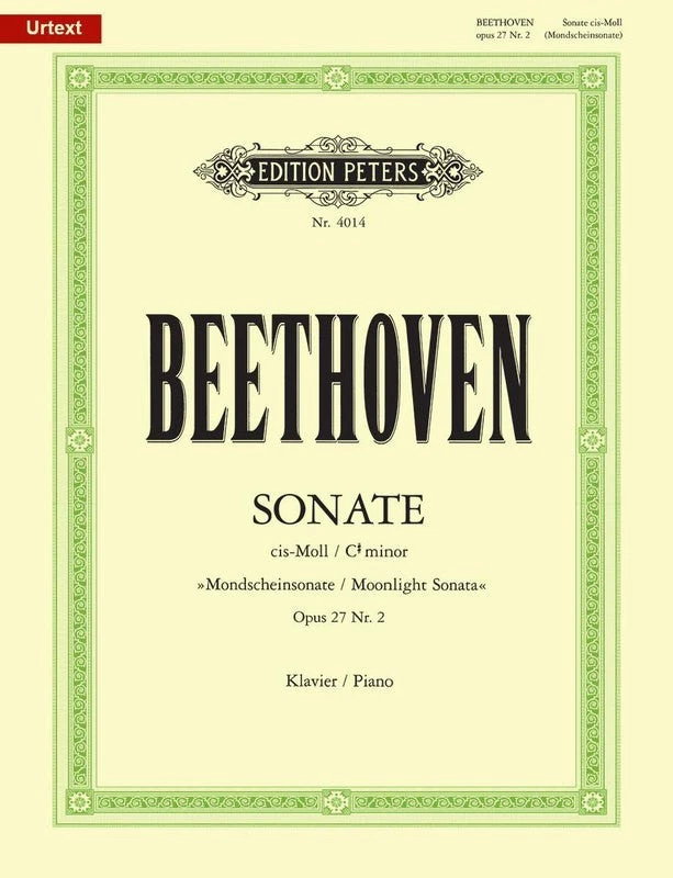 Hal Leonard Sonata In C Sharp Minor Op. 27 No. 2 'Moonlight' 3 Hal Leonard Sonata In C Sharp Minor Op. 27 No. 2 'Moonlight'