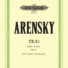 Hal Leonard Manuscript ARENSKY Piano Trio In D Minor Op. 32