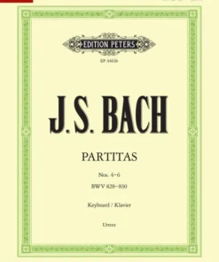 Hal Leonard BACH Partitas Vol. 2 Nos. 4-6 BWV 828-830 Manuscript