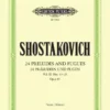 Hal Leonard SHOSTAKOVICH 24 Preludes And Fugues Op. 87 Vol. 2 Nos. 13-24 Manuscript