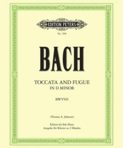 Hal Leonard Manuscript BACH Toccata And Fugue In D Minor BWV 565