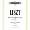 Hal Leonard Annees De Pelerinage - Italie/Venezia E Napoli