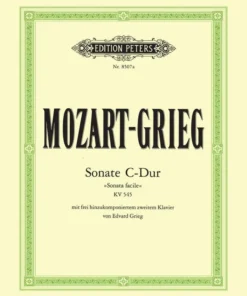 Hal Leonard MOZART-GRIEG Sonata K. 545 C