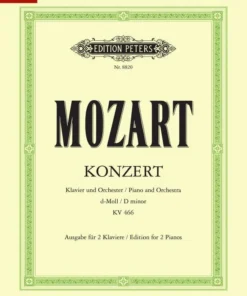 Hal Leonard MOZART Concerto No. 20 In D Minor K. 466 Manuscript