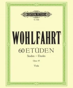 Hal Leonard Wohlfahrt - 60 Studies OP45 Viola Manuscript