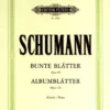 Hal Leonard SCHUMANN Album Leaves Op. 124; Bunte Blätter Op. 99 Manuscript