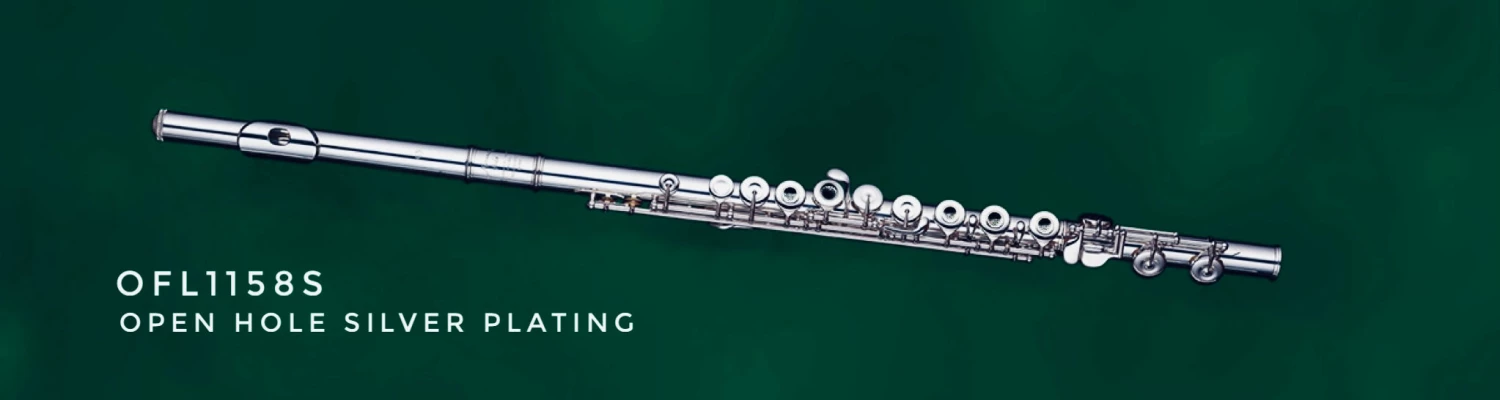 Crescendo Music ORION OFL1158S Open Hole Flute Silver Plated 3 Crescendo Music ORION OFL1158S Open Hole Flute Silver Plated