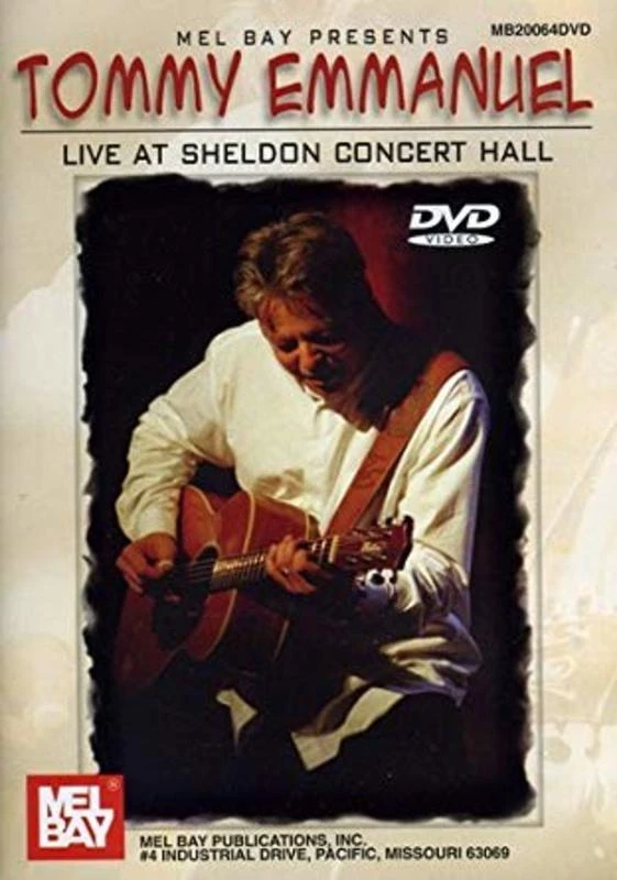 Crescendo Music Manuscript Tommy Emmanuel Live At Sheldon Concert Hall DVD Only 3 Crescendo Music Manuscript Tommy Emmanuel Live At Sheldon Concert Hall DVD Only