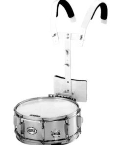 Crescendo Music Percussion Peace Metal Marching Snare Drum With Marching Carrier (14 X 5.5")