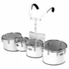 Crescendo Music Percussion Peace Marching Drum Quad Set With Carrier
