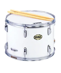 Crescendo Music Percussion Peace 12 Lug Marching Snare Drum In White (14 X 10")