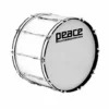 Crescendo Music Peace 10-Lug Marching Bass Drum In White (22 X 10") Percussion