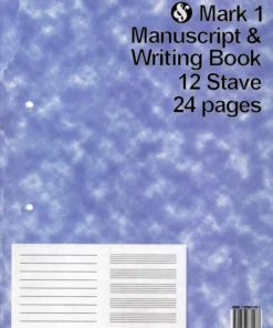 Crescendo Music Mark 1 Manuscript And Writing Book 12 Stave 24 Pages