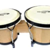 Percussion Plus 6 & 6-3/4" Wooden Bongos In Gloss Lacquer Finish (3 Colours)