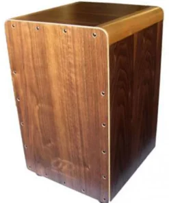 Opus Percussion Wooden Cajon In Walnut With Deluxe Carry Bag