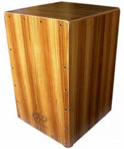 Opus Percussion Wooden Cajon In Zebrawood With Deluxe Carry Bag