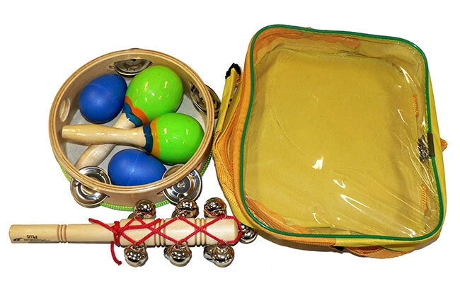 Crescendo Music Percussion Plus 4-Piece Percussion Set In Carry Bag 4 Crescendo Music Percussion Plus 4-Piece Percussion Set In Carry Bag