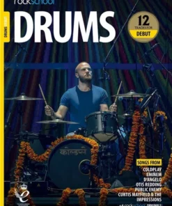 Crescendo Music Manuscript Rockschool Drums Debut To Grade 8 (2018-2024)