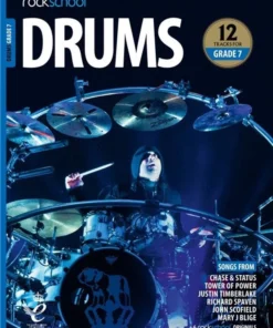 Crescendo Music Manuscript Rockschool Drums Debut To Grade 8 (2018-2024)