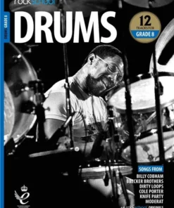 Crescendo Music Manuscript Rockschool Drums Debut To Grade 8 (2018-2024)