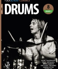 Crescendo Music Rockschool Classic Drums Grade 1 To Grade 8 Manuscript
