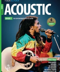 Crescendo Music Manuscript Rockschool Acoustic Guitar Debut To Grade 8 (2019+)