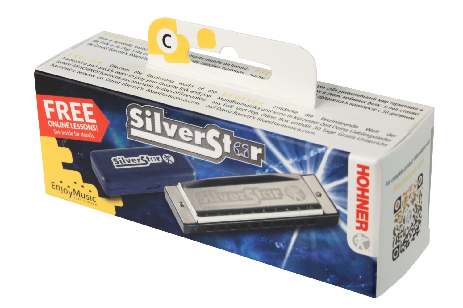 Hohner Silver Star 10-Hole Diatonic Harmonica Folk & Native 4 Hohner Silver Star 10-Hole Diatonic Harmonica Folk & Native