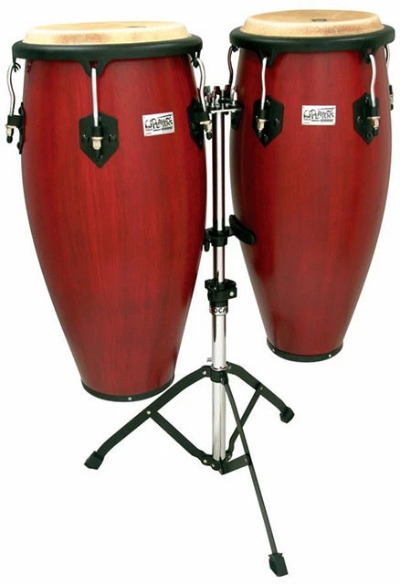 Percussion Toca 11 & 11"-3/4" Players Series Wooden Conga Set 4 Percussion Toca 11 & 11"-3/4" Players Series Wooden Conga Set
