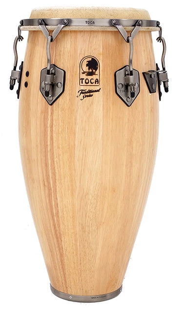 Percussion Toca Traditional Series 12-1/2" Wooden Quinto In Natural 3 Percussion Toca Traditional Series 12-1/2" Wooden Quinto In Natural