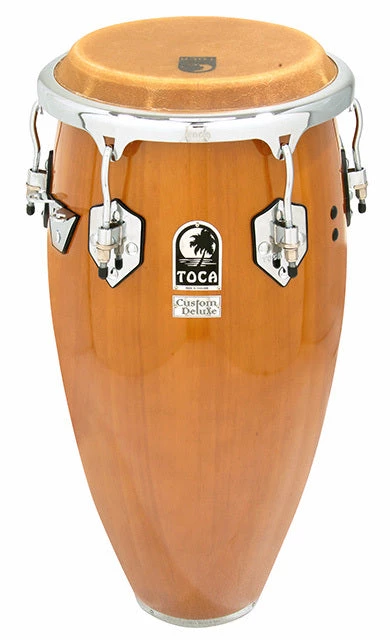 Toca Custom Deluxe Series 11-3/4" Wooden Conga In Antique Maple 3 Toca Custom Deluxe Series 11-3/4" Wooden Conga In Antique Maple