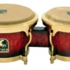 Toca LE Series 7 & 8-1/2" Wooden Bongos In Bordeaux Percussion