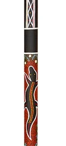 Crescendo Music Toca Duro Didgeridoo 51" Black With Artwork Folk & Native