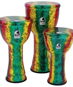 Toca Lightweights Series Hand Drum In Rasta (3 Sizes) Percussion 7 Toca Lightweights Series Hand Drum In Rasta (3 Sizes) Percussion