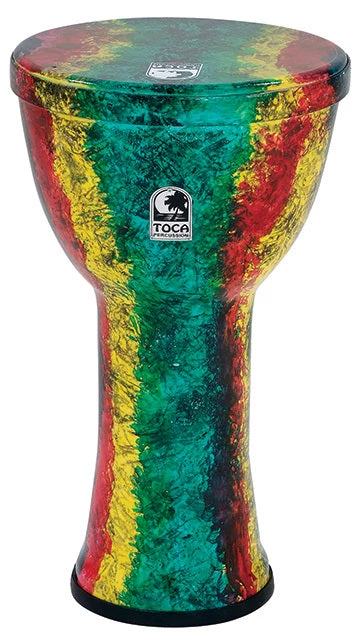 Toca Lightweights Series Hand Drum In Rasta (3 Sizes) Percussion 3 Toca Lightweights Series Hand Drum In Rasta (3 Sizes) Percussion