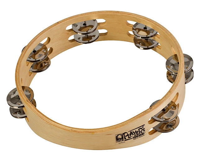 Toca Players Series 9" Wooden Tambourine With Double Row Of Jingles 3 Toca Players Series 9" Wooden Tambourine With Double Row Of Jingles