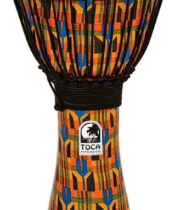 Crescendo Music Toca Freestyle 2 Series Djembe 10 Inch Kente Cloth