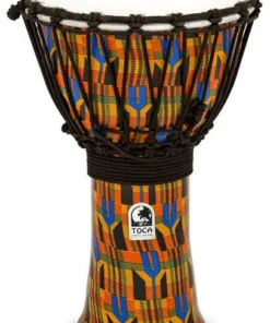 Crescendo Music Toca Freestyle 2 Series Djembe 9 Inch Kente Cloth