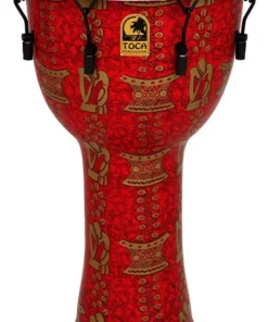 Crescendo Music Toca Freestyle 2 Series Mech Tuned Djembe 14" In Thinker Pattern With Bag