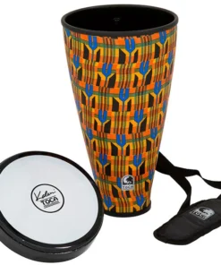 Percussion Toca Flex Drum 9-1/2" Junior In Kente Cloth With Strap