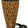 Percussion Toca Flex Drum 9-1/2" Junior In Kente Cloth With Strap