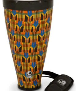 Percussion Toca Flex Drum 9-1/2" Junior In Kente Cloth With Strap