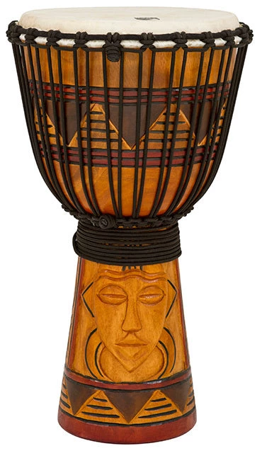 Crescendo Music Percussion Toca Origins Series Wooden Djembe 12 Inch Tribal Mask 3 Crescendo Music Percussion Toca Origins Series Wooden Djembe 12 Inch Tribal Mask
