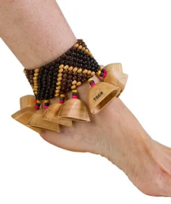 Toca Wood Rattle For Ankle/Wrist Hand Percussion Sound Effect