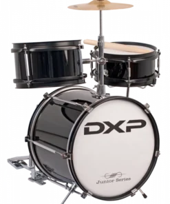 Crescendo Music DXP Junior Series 3 Piece Drum Kit In Black *CLEARANCE