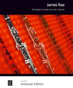 Crescendo Music 40 Modern Studies For Solo Clarinet By James Rae Manuscript