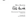 Hal Leonard Manuscript BARTOK Rumanian Folk Dances