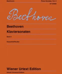 Hal Leonard BEETHOVEN Piano Sonatas Vol. 3 Manuscript