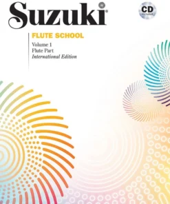 Crescendo Music Manuscript Suzuki Flute School Method Book/CD
