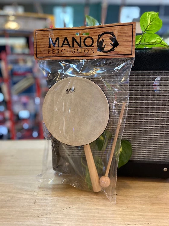 Percussion Plus Mano Percussion Handheld 6" Drum With Beater 4 Percussion Plus Mano Percussion Handheld 6" Drum With Beater