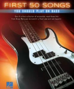 Crescendo Music FIRST 50 SONGS PLAY ON BASS GUITAR Manuscript